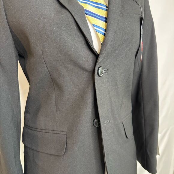 Chaps Boys Black Men's Blazer/Clip Tie bundle Size 14 NWT - Picture 3 of 8